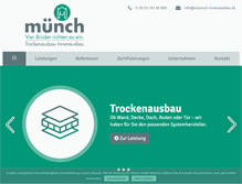 Tablet Screenshot of muench-innenausbau.de